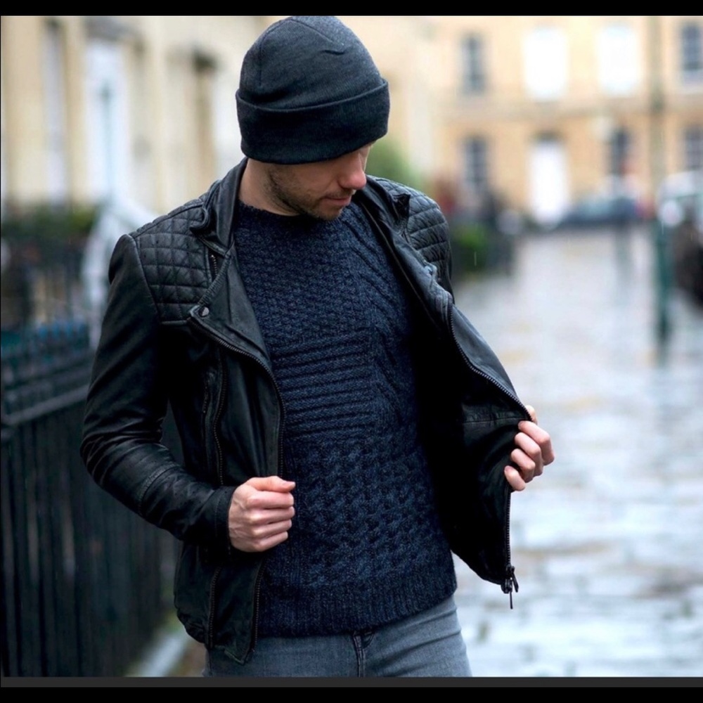 All Saints Leather Biker Jacket